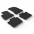 Custom Fit Rubber Floor Mats Compatible With Renault Rafale Hybrid 06.2024-> 4 Pcs Set, With Raised Edge, Award Winning Design, Black Colour, Precision-Fit Rubber Car Mats