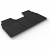 Custom Fit Rubber Floor Mats Compatible With Ford Tourneo Custom Passenger With 2 Single Front Seats 05.2022-> 4 Pcs Set, With Raised Edge, Award Winning Design, Black Colour, Precision-Fit Rubber Car Mats