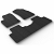 Custom Fit Rubber Floor Mats Compatible With Geely StarRay 01.2024-> 5 Pcs Set, With Raised Edge, Award Winning Design, Black Colour, Precision-Fit Rubber Car Mats