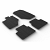 Custom Fit Rubber Floor Mats Compatible With Opel Grandland 10.2024-> 4 Pcs Set, With Raised Edge, Award Winning Design, Black Colour, Precision-Fit Rubber Car Mats