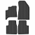 Custom Fit Rubber Floor Mats Compatible With Opel Frontera 10.2024-> 4 Pcs Set, With Raised Edge, Award Winning Design, Black Colour, Precision-Fit Rubber Car Mats