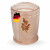 Handcrafted Beech Wood Cremation Urn with Rose Engraving – 5L Adult Ash Urn – Cylindrical Natural Wooden Urn for Ash Capsule – Eco-Friendly, Chemical-Free & Elegant Memorial Keepsake