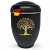 Handcrafted Matte Black Metal Urn with Tree of Life Engraving – 4.5L Memorial Urn for Adult Ashes with Ash Capsule Insert – Symbol of Spirituality, Style & Timelessness