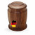 Handcrafted urn made of walnut wood – 5 L capacity for human ashes – Round solid wood natural urn – Sustainable, chemical-free & stylish – Locally handcrafted
